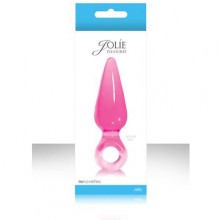Анальная пробка «Jolie Pleasures Small», цвет розовый, NS Novelties DEL10428, из материала ПВХ, длина 10 см.