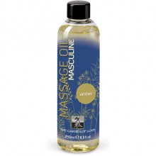 Массажное масло «Shiatsu Massage Oil Masculine Amber», объем 250 мл, аромат «Амбра», Hot Products HOT66010, из материала Водная основа, 250 мл.