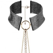 Ошейник с цепочками от компании Bijoux Indiscrets - «Desir Metallique Collar», цвет золотой, размер OS, BI0145, из материала металл, One Size (Р 42-48)