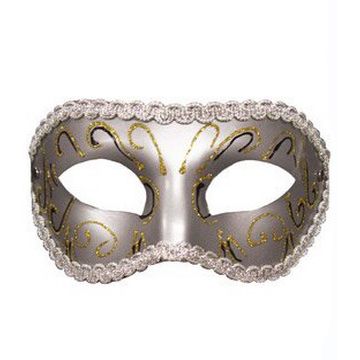 Венецианская маска «Masquerade Mask» от компании Sportsheets Int, цвет серебристый, размер OS, SS100-81, бренд Sportsheets International, One Size (Р 42-48)