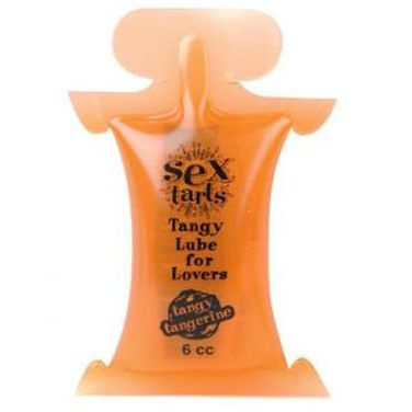 Вкусовой лубрикант «Sex Tarts Lube» от Topco Sales, объем 6 мл, вкус мандарина, TS1035769, цвет Оранжевый, 6 мл.