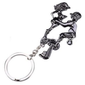 Прикольный эротический брелок «Funny Sexy Keychain», цвет серебристый, Hao Toys PRK8033, из материала Металл