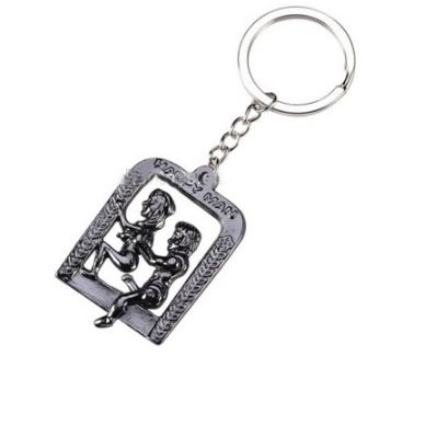 Брелок Счастливый мужчина - «Funny Sexy Keychain», цвет серебристый, Hao Toys PRK8035, из материала Металл, со скидкой