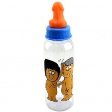 Бутылочка с соской в виде пениса, Hao Toys PRK8007, цвет Прозрачный