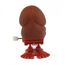 Заводной пенис-попрыгун, цвет коричневый, Hao Toys PRK8012, из материала Пластик АБС