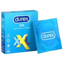 Презервативы Durex «N3 XXL» увеличенного размера упаковка 3 шт, Durex 3 XXL, 3 мл.