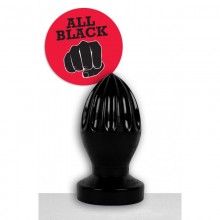 Анальная пробка большого размера, «All Black - Ab 33», для фистинга, бренд O-Products, цвет Черный, длина 15 см.