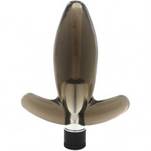 Гелевая анальная пробка «Butt EZ Plug», цвет черный, Gopaldas DEL8687, из материала ПВХ, длина 8 см., со скидкой