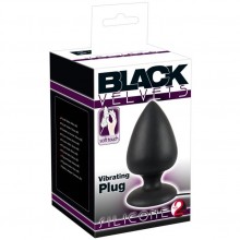 Анальная пробка на проводе с дистанционным управлением Black Velvets «Vibrating Plug», цвет черный, You 2 Toys 5879070000, длина 13 см.