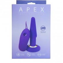 Анальная пробка с вибрацией «Apex Small», цвет фиолетовый, 2415-03PU/APU BX GP, бренд Gopaldas, длина 14 см.