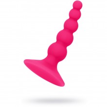 Анальная втулка POPO Pleasure by TOYFA «Шарики», материал силикон, цвет розовый, длина 10 см, диаметр 2,5 см, 731334, длина 10 см., со скидкой