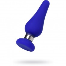 Анальная силиконовая втулка ToDo by Toyfa Сlassic, размер M, синяя, длина 11.5 см, диаметр 3.7 см, ToyFa 357010, длина 11.5 см.