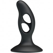 Анальный стимулятор «Fabulous Silicone Butt Plug» от компании Baile, цвет черный, LKS204, из материала Силикон, длина 9.3 см.
