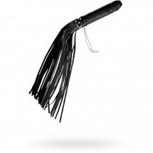 БДСМ плеть-фаллос от компании СК-Визит, цвет черный, 3012-1, из материала Кожа, длина 65 см.