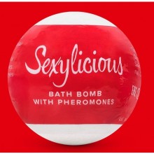 Бомбочка для ванны с феромонами «Sexylicious», Obsessive Bath bomb with pheromones Sexy, цвет Белый, 100 мл.