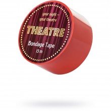 Бондажный скотч TOYFA Theatre, цвет красный, длина 15 м, 704026, длина 1 см.