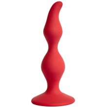 Силиконовая анальная пробка «Vesta», цвет красный, Le Frivole Costumes 05519, длина 12.5 см.