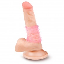 Стимулирующая насадка на пенис с усиками от компании Brazzers, цвет розовый, BRH003, длина 4 см.
