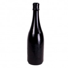 Фаллоимитатор-бутылка «Champagne Bottle Medium» для фистинга, цвет черный, O-Products 115-AB90, длина 34.5 см., со скидкой