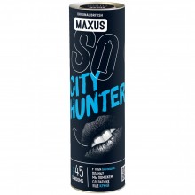 Набор латексных презервативов 3 видов Maxus «City Hunter», 3 упаковки по 15 шт, MAX018, длина 18 см.