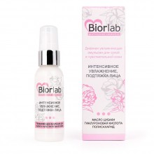Дневная увлажняющая эмульсия «Biorlab» для сухой и чувствительной кожи, объем 50 мл, Биоритм LB-25001, 50 мл.