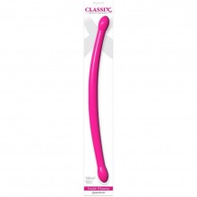Двухголовый гибкий гелевый дилдо Classix «Double Whammy», цвет розовый, PipeDream 1986-11 PD, длина 43.8 см.
