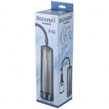Мужская вакуумная помпа «Discovery Light Boarder Charcoal», цвет серый, Lola Toys 6911-01lola, длина 25 см.