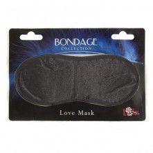Маска на глаза «Bondage Love Mask», цвет черный, Lola Toys 1030-01lola, One Size (Р 42-48)