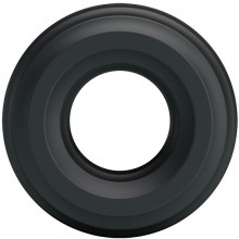 Плотное мужское эрекционное кольцо «Ring», цвет черный, Baile BI-210174, длина 4.3 см.
