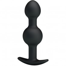 Анальная двухступенчатая втулка «Special Anal Stimulation», цвет черный, Pretty Love BI-040034, длина 10.4 см.