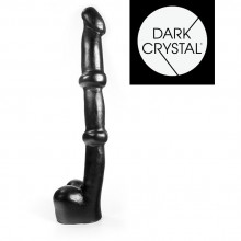 Длинный фаллоимитатор-гигант «Dark Crystal Black - 04», диаметр 5.2 см, O-Products 115-DC04, из материала ПВХ, длина 34 см., со скидкой