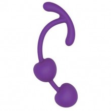 Шарики вагинальные с удобной ручкой у основания от компании Sweet Toys, цвет фиолетовый, st-40135-5, диаметр 3.3 см.