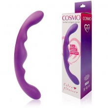 Недорогой двухсторонний фаллоимитатор «Cosmo», цвет фиолетовый CSM-23017, бренд Bior Toys, длина 26 см.
