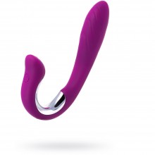Универсальный изогнутый вагинальный вибратор «Anell» от компании JOS, цвет фиолетовый, 783007, длина 18.5 см.