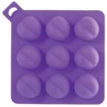 Силиконовая формочка для льда в форме попки «Funx Sexy Cooler Butt», цвет фиолетовый, Dream Toys 20694, длина 13 см.
