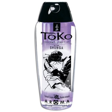 Индивидуальный ароматический лубрикант «Toko Aroma» с ароматом винограда от компании Shunga, объем 165 мл, 6405 SG, из материала Водная основа, 165 мл.