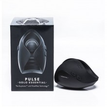 Инновационный вибратор-мастурбатор для мужчин «Pulse Solo Essential The Guybrator» с пульсацией от компании Hot Octopuss, цвет черный, HO16, из материала силикон, длина 11.7 см.