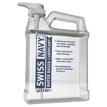 Канистра лубриканта на водной основе «Water-Based Lubricant», 3785 мл, Swiss Navy SNWB1G, 3785 мл.