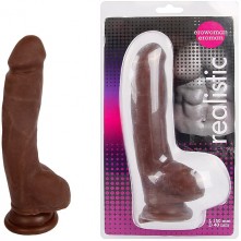 Фаллоимитатор реалистик с прорисованной текстурой, цвет коричневый, EE-10226-1, бренд Bior Toys, из материала CyberSkin, коллекция Your Best Sexy Boy, длина 15 см.