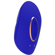 Клиторальный мини-стимулятор «Mini Rechargeable Clitoral Stimulator Precious», цвет синий, SH-ELE010BLU, бренд Shots Media, из материала Силикон, коллекция ElectroShock by Shots, длина 6.4 см.