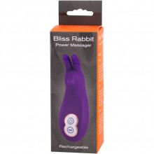 Клиторальный женский вибратор-кролик «Bliss Rabbit Power Massager», цвет фиолетовый, Gopaldas B0226V5SPGAC, длина 11.6 см.