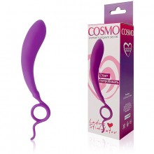 Красивый стимулятор Cosmo с удобной ручкой, цвет фиолетовый, CSM-23021, бренд Bior Toys, длина 12 см.