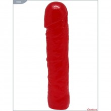 Фаллоимитатор гелевый «Life», цвет красный, Eroticon 30006, длина 16.5 см.