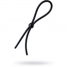 Лассо на пенис A-toys by TOYFA с одной бусиной, цвет черный, длина 19,5 см, 768021, длина 19.5 см.