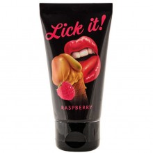 Съедобная смазка + массаж «Lick It» со вкусом малины, объем 50 мл, Orion 6233340000, 50 мл., со скидкой