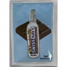 Лубрикант для секса со вкусом шоколада Swiss Navy «Premium Chocolate Bliss», объем 5 мл, из материала Водная основа, 5 мл., со скидкой