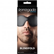 Маска-шоры на глаза Renegade «Bondage - Blindfold - Black», цвет черный, размер OS, NS Novelties NSN-1190-13, длина 16.5 см.