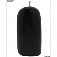 Классическая массажная свеча «Sensual Hot Wax», цвет черный, Eroticon P3099B, бренд PentHouse, длина 9.5 см.