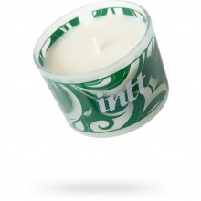 Массажная свеча «Allumer Ylang Ylang» с ароматом иланг-иланга, объем 90 мл, Intt VM03, цвет зеленый, 90 мл.
