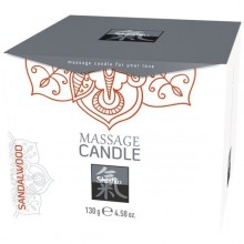 Массажная свеча с ароматом сандала «Massage Candle Sandalwood», 130 грамм, Hot Products 67120, коллекция Shiatsu